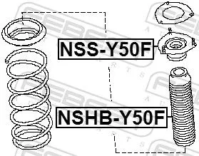 FEBEST Protective Cap/Bellow, shock absorber (NSHB-Y50F)