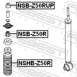 FEBEST Protective Cap/Bellow, shock absorber (NSHB-Z50R)