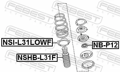 FEBEST Spring Seat (NSI-J31LOWF)