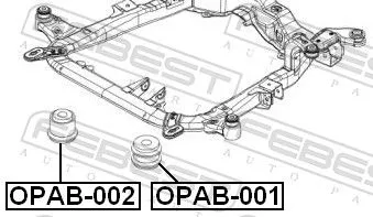 FEBEST Mounting, support frame/subframe (OPAB-002)
