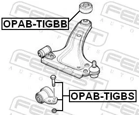 FEBEST Mounting, control/trailing arm (OPAB-TIGBS)