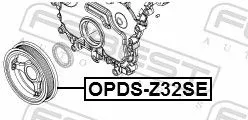 FEBEST Belt Pulley, crankshaft (OPDS-Z32SE)