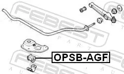 FEBEST Mounting, stabiliser bar (OPSB-AGF)