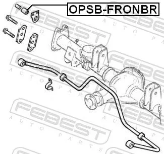 FEBEST Mounting, stabiliser bar (OPSB-FRONBR)
