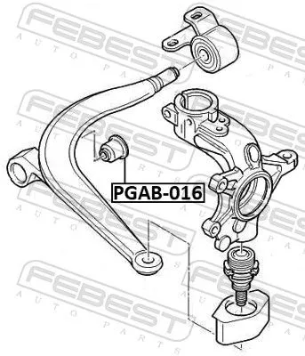 FEBEST Mounting, control/trailing arm (PGAB-016)