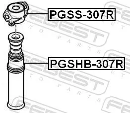 FEBEST Protective Cap/Bellow, shock absorber (PGSHB-307R)