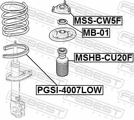 FEBEST Spring Seat (PGSI-4007LOW)