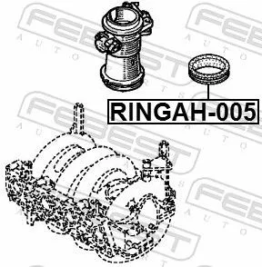 FEBEST Gasket, throttle body (RINGAH-005)