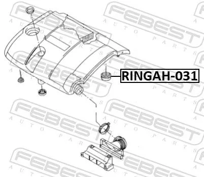 FEBEST Seal, air filter housing (RINGAH-031)