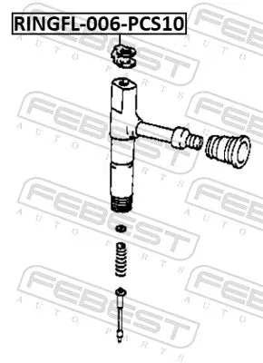 FEBEST Seal Ring, injector (RINGFL-006-PCS10)