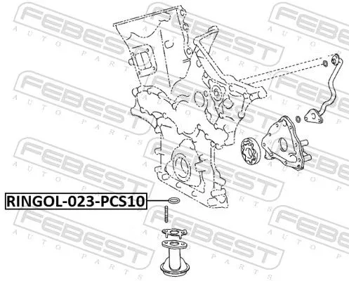 FEBEST Gasket, oil pump (RINGOL-023-PCS10)