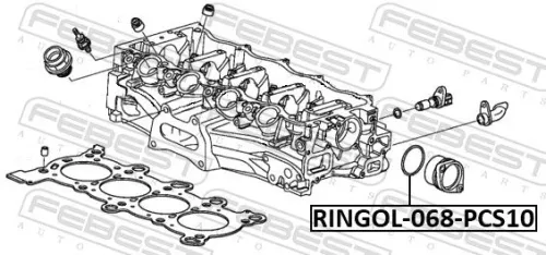 FEBEST Oil Seal, automatic transmission (RINGOL-068-PCS10)