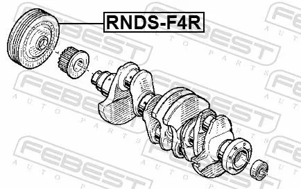 FEBEST Belt Pulley, crankshaft (RNDS-F4R)