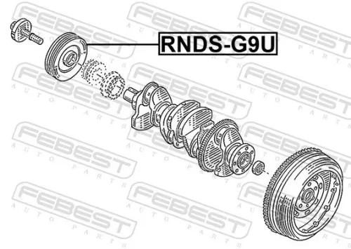 FEBEST Belt Pulley, crankshaft (RNDS-G9U)