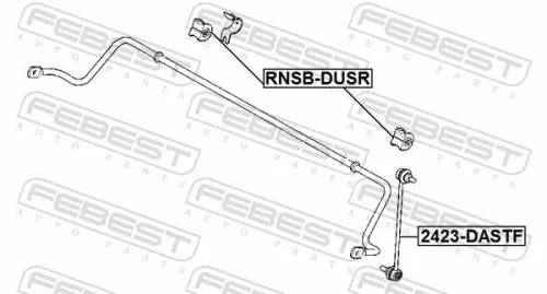 FEBEST Mounting, stabiliser bar (RNSB-DUSR)