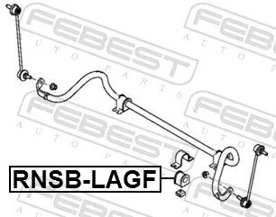 FEBEST Mounting, stabiliser bar (RNSB-LAGF)
