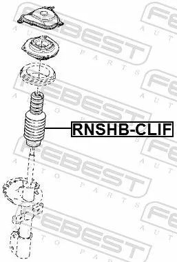 FEBEST Protective Cap/Bellow, shock absorber (RNSHB-CLIF)