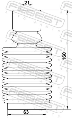 FEBEST Dust Cover Kit, shock absorber (RNSHB-FLUF-KIT)