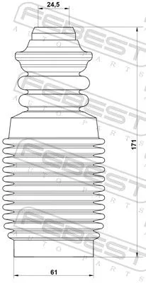 FEBEST Dust Cover Kit, shock absorber (RNSHB-LAGIIF-KIT)