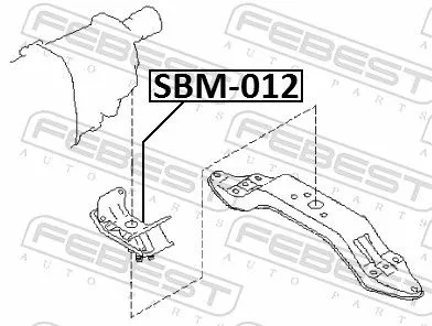 FEBEST Mounting, engine (SBM-012)