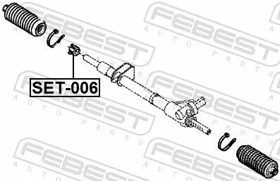 FEBEST Repair Kit, steering gear (SET-006)