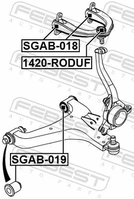 FEBEST Mounting, control/trailing arm (SGAB-019)