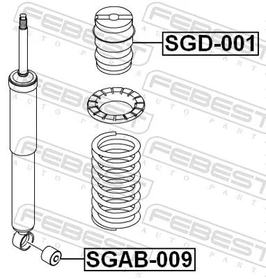 FEBEST Rubber Buffer, suspension (SGD-001)