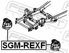 FEBEST Mounting, engine (SGM-REXF)