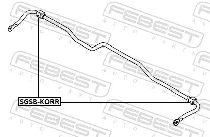 FEBEST Mounting, stabiliser bar (SGSB-KORR)