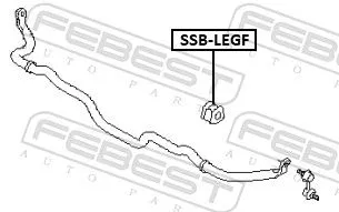 FEBEST Mounting, stabiliser bar (SSB-LEGF)