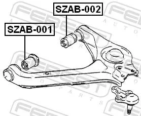 FEBEST Mounting, control/trailing arm (SZAB-002)