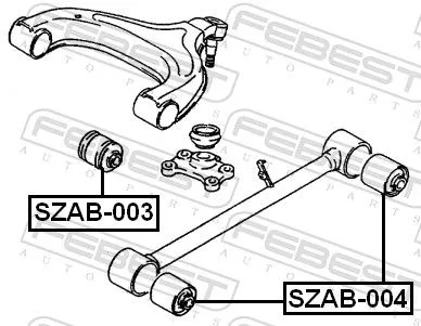 FEBEST Mounting, control/trailing arm (SZAB-004)