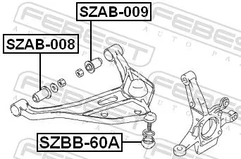 FEBEST Mounting, control/trailing arm (SZAB-008)