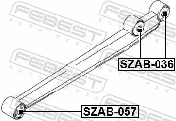FEBEST Mounting, control/trailing arm (SZAB-036)