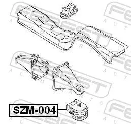 FEBEST Mounting, engine (SZM-004)
