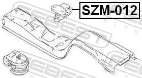 FEBEST Mounting, engine (SZM-012)