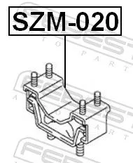 FEBEST Mounting, engine (SZM-020)