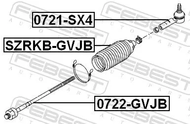 FEBEST Bellow, steering (SZRKB-GVJB)