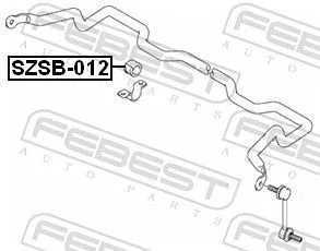 FEBEST Mounting, stabiliser bar (SZSB-012)