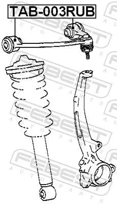 FEBEST Mounting, control/trailing arm (TAB-003RUB)