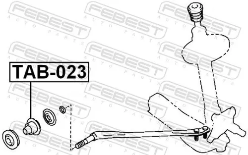 FEBEST Mounting, control/trailing arm (TAB-023)