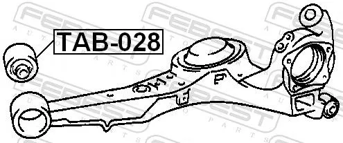 FEBEST Mounting, control/trailing arm (TAB-028)
