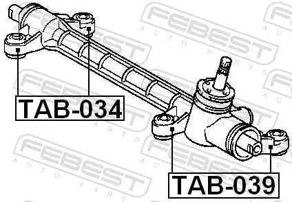 FEBEST Mounting, steering gear (TAB-039)