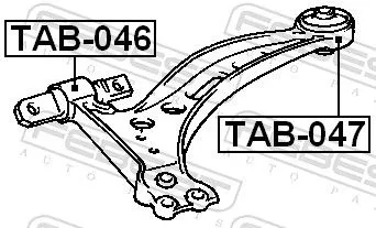 FEBEST Mounting, control/trailing arm (TAB-047)