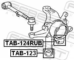 FEBEST Mounting, control/trailing arm (TAB-124RUB)