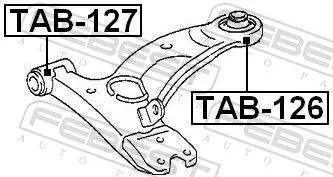 FEBEST Mounting, control/trailing arm (TAB-127)