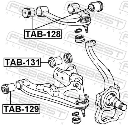 FEBEST Mounting, control/trailing arm (TAB-128)