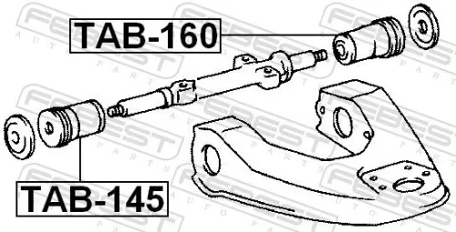 FEBEST Mounting, control/trailing arm (TAB-160)