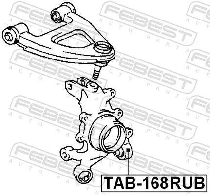 FEBEST Mounting, control/trailing arm (TAB-168RUB)
