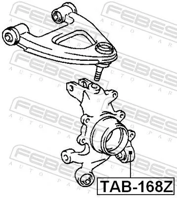 FEBEST Mounting, control/trailing arm (TAB-168Z)